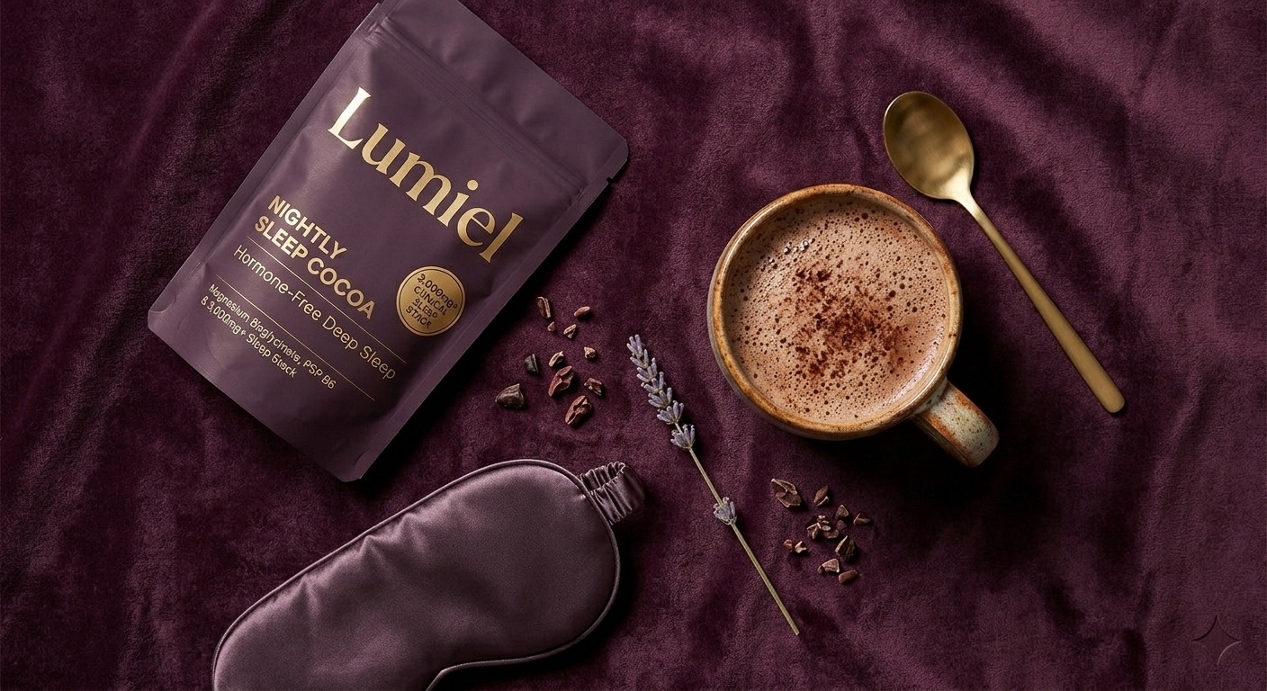 Lumiel cocoa ritual flat-lay